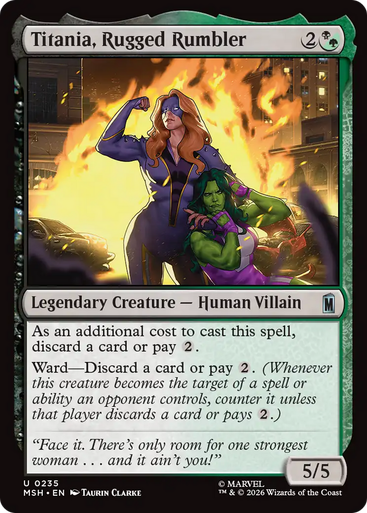 Titania, Rugged Rumbler (Foil) | Marvel Super Heroes、Magic: The Gathering、kayou