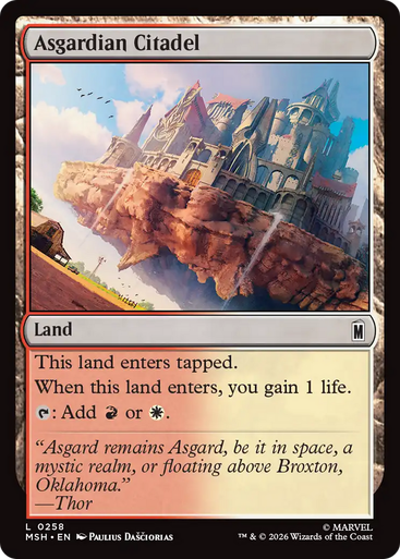 Asgardian Citadel (Foil) | Marvel Super Heroes、Magic: The Gathering、kayou