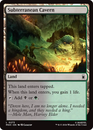 Subterranean Cavern (Foil) | Marvel Super Heroes、Magic: The Gathering、kayou