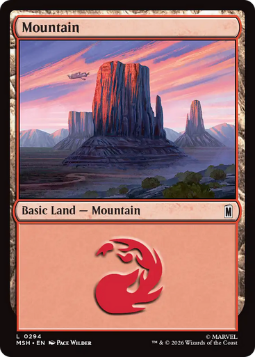 Mountain (#294) (Foil) | Marvel Super Heroes、Magic: The Gathering、kayou
