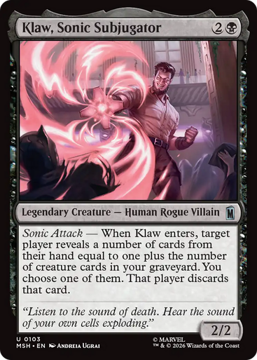 Klaw, Sonic Subjugator (Foil) | Marvel Super Heroes、Magic: The Gathering、kayou
