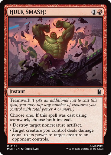 HULK SMASH! (Foil) | Marvel Super Heroes、Magic: The Gathering、kayou