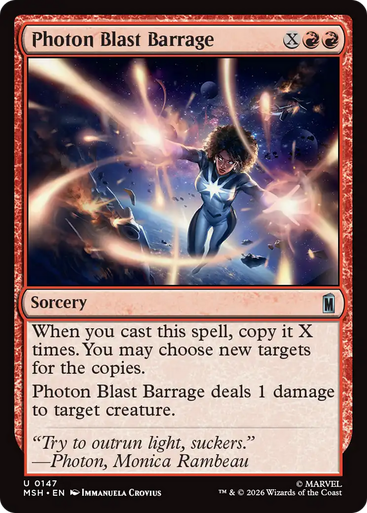 Photon Blast Barrage (Foil) | Marvel Super Heroes、Magic: The Gathering、kayou