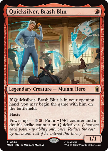Quicksilver, Brash Blur (Foil) | Marvel Super Heroes、Magic: The Gathering、kayou