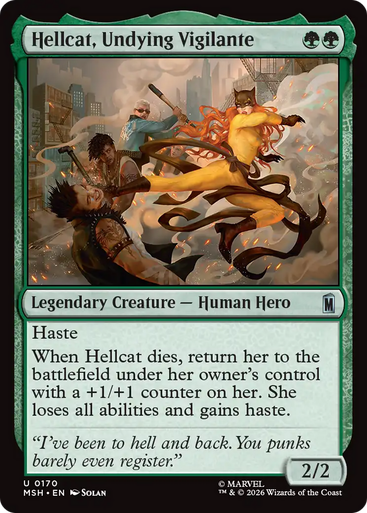Hellcat, Undying Vigilante (Foil) | Marvel Super Heroes、Magic: The Gathering、kayou