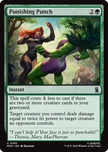 Punishing Punch (Foil) | Marvel Super Heroes、Magic: The Gathering、kayou