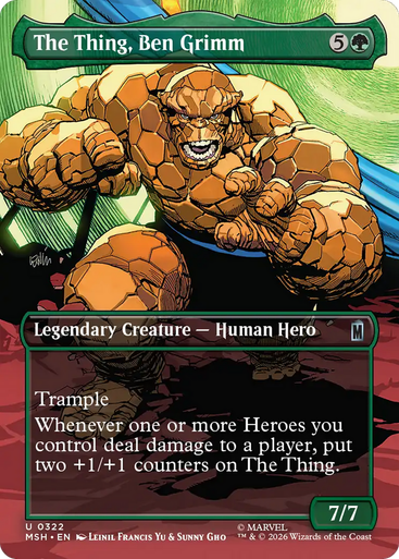 The Thing, Ben Grimm (Borderless Scene Foil) | Marvel Super Heroes、Magic: The Gathering、kayou