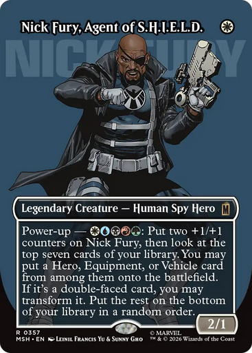 Nick Fury, Agent of S.H.I.E.L.D. (Logo Art Foil) | Marvel Super Heroes、Magic: The Gathering、kayou