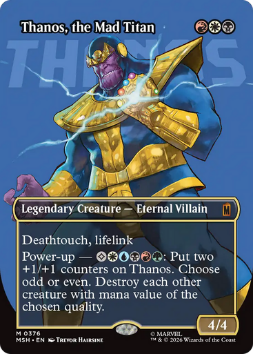 Thanos, the Mad Titan (Logo Art Foil) | Marvel Super Heroes、Magic: The Gathering、kayou