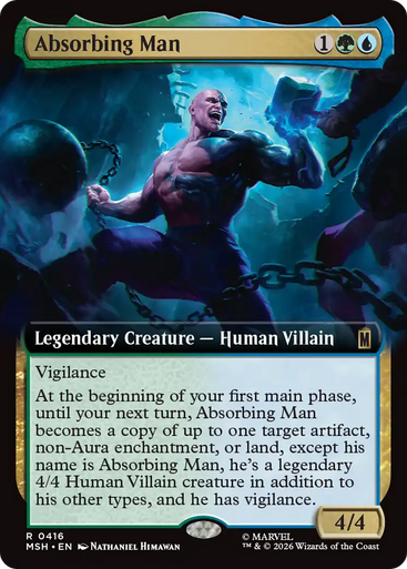 Absorbing Man (Extended Art Foil) | Marvel Super Heroes、Magic: The Gathering、kayou