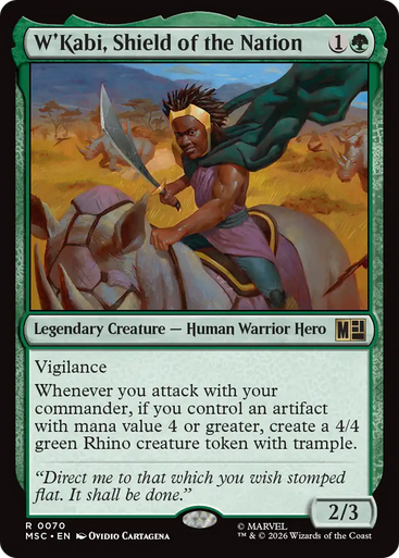 W'Kabi, Shield of the Nation (Surge Foil) | Marvel Super Heroes Commander、Magic: The Gathering、kayou