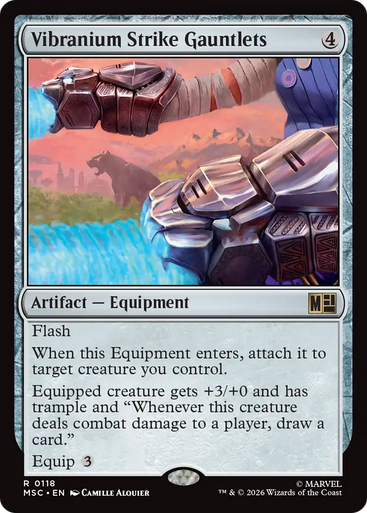 Vibranium Strike Gauntlets (Surge Foil) | Marvel Super Heroes Commander、Magic: The Gathering、kayou
