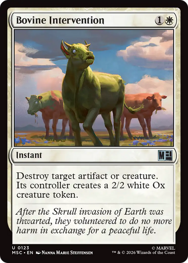 Bovine Intervention (Surge Foil) | Marvel Super Heroes Commander、Magic: The Gathering、kayou