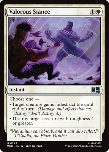 Valorous Stance (Surge Foil) | Marvel Super Heroes Commander、Magic: The Gathering、kayou