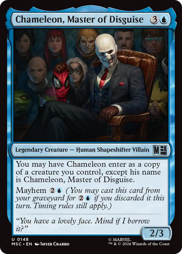 Chameleon, Master of Disguise (Surge Foil) | Marvel Super Heroes Commander、Magic: The Gathering、kayou