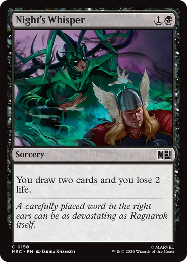 Night's Whisper (Surge Foil) | Marvel Super Heroes Commander、Magic: The Gathering、kayou