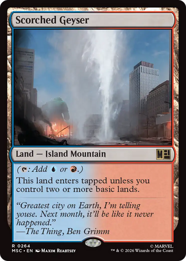 Scorched Geyser (Surge Foil) | Marvel Super Heroes Commander、Magic: The Gathering、kayou