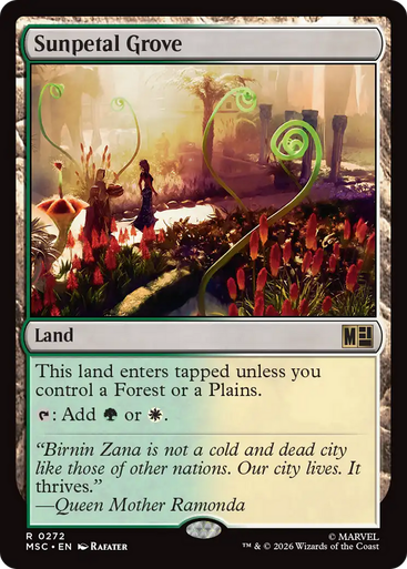 Sunpetal Grove (Surge Foil) | Marvel Super Heroes Commander、Magic: The Gathering、kayou
