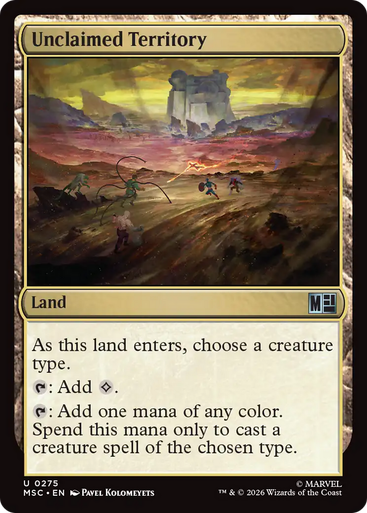 Unclaimed Territory (Surge Foil) | Marvel Super Heroes Commander、Magic: The Gathering、kayou
