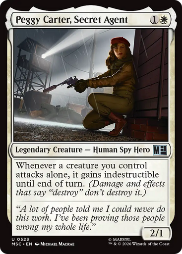 Peggy Carter, Secret Agent (Foil) | Marvel Super Heroes Commander、Magic: The Gathering、kayou