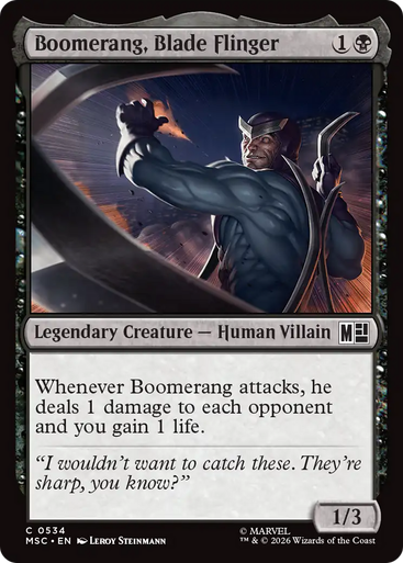 Boomerang, Blade Flinger (Foil) | Marvel Super Heroes Commander、Magic: The Gathering、kayou
