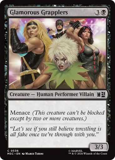 Glamorous Grapplers (Foil) | Marvel Super Heroes Commander、Magic: The Gathering、kayou