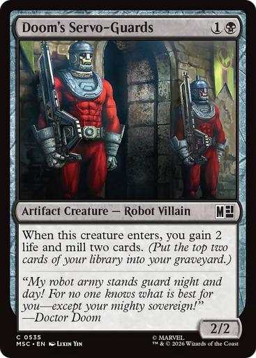 Doom's Servo-Guards (Foil) | Marvel Super Heroes Commander、Magic: The Gathering、kayou