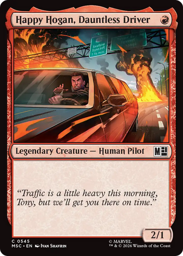 Happy Hogan, Dauntless Driver (Foil) | Marvel Super Heroes Commander、Magic: The Gathering、kayou