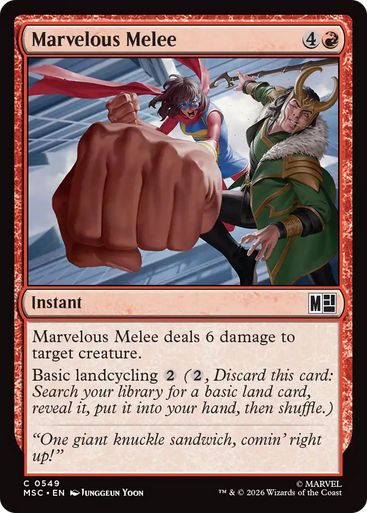 Marvelous Melee (Foil) | Marvel Super Heroes Commander、Magic: The Gathering、kayou
