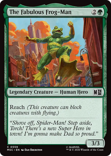 The Fabulous Frog-Man (Foil) | Marvel Super Heroes Commander、Magic: The Gathering、kayou