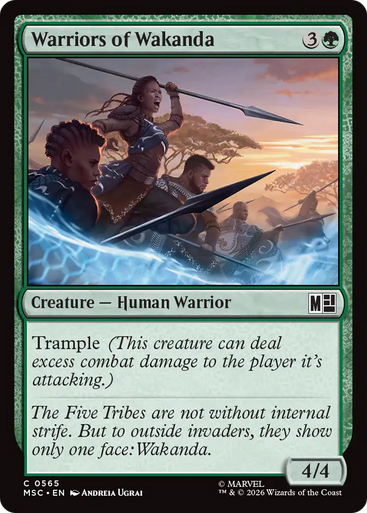 Warriors of Wakanda (Foil) | Marvel Super Heroes Commander、Magic: The Gathering、kayou
