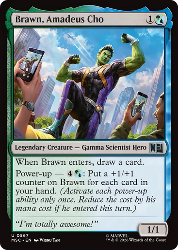 Brawn, Amadeus Cho (Foil) | Marvel Super Heroes Commander、Magic: The Gathering、kayou