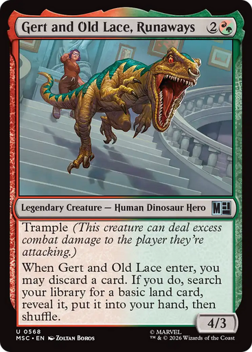 Gert and Old Lace, Runaways (Foil) | Marvel Super Heroes Commander、Magic: The Gathering、kayou