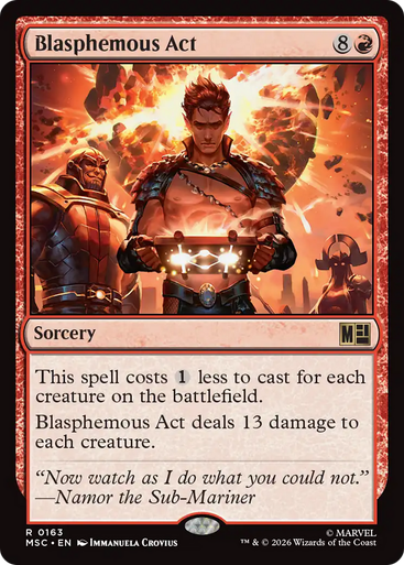 Blasphemous Act (Surge Foil) | Marvel Super Heroes Commander、Magic: The Gathering、kayou
