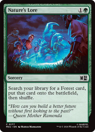 Nature's Lore (Surge Foil) | Marvel Super Heroes Commander、Magic: The Gathering、kayou