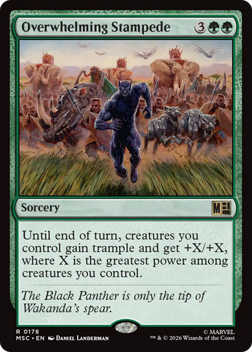 Overwhelming Stampede (Surge Foil) | Marvel Super Heroes Commander、Magic: The Gathering、kayou