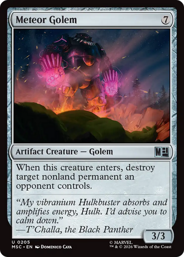 Meteor Golem (Surge Foil) | Marvel Super Heroes Commander、Magic: The Gathering、kayou