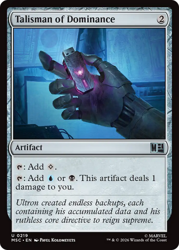 Talisman of Dominance (Surge Foil) | Marvel Super Heroes Commander、Magic: The Gathering、kayou