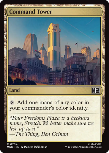 Command Tower (#234) (Surge Foil) | Marvel Super Heroes Commander、Magic: The Gathering、kayou