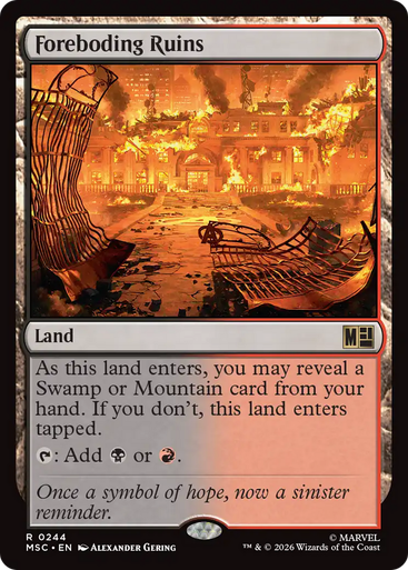 Foreboding Ruins (Surge Foil) | Marvel Super Heroes Commander、Magic: The Gathering、kayou
