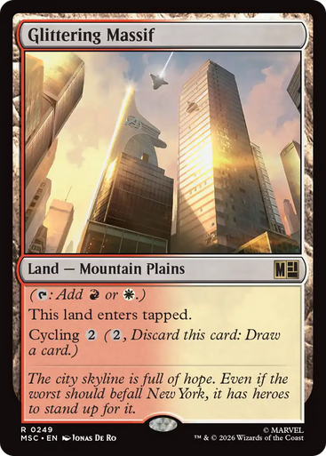 Glittering Massif (Surge Foil) | Marvel Super Heroes Commander、Magic: The Gathering、kayou