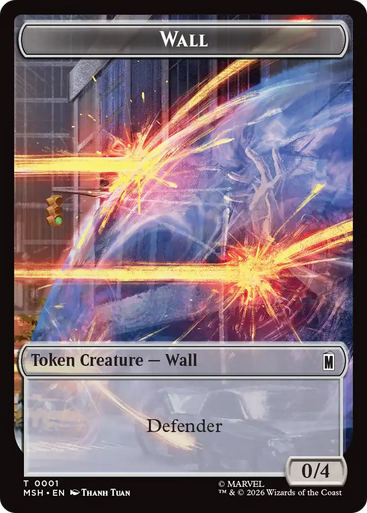 Marvel Super Heroes - Wall Token | Marvel Super Heroes、Magic: The Gathering、kayou