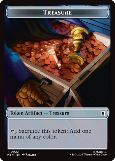 Marvel Super Heroes - Treasure (#22) Token | Marvel Super Heroes、Magic: The Gathering、kayou
