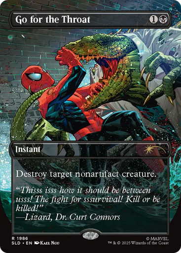 Go for the Throat (Secret Lair - Marvel's Spider-Man: Villainous Plots) | Secret Lair Drops、Magic: The Gathering、kayou