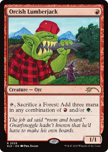 Orcish Lumberjack (Secret Lair - Phil Foglio) | Secret Lair Drops、Magic: The Gathering、kayou