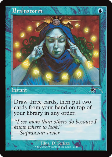 Brainstorm (Secret Lair - Chaos Vault: Dandan) | Secret Lair Drops、Magic: The Gathering、kayou