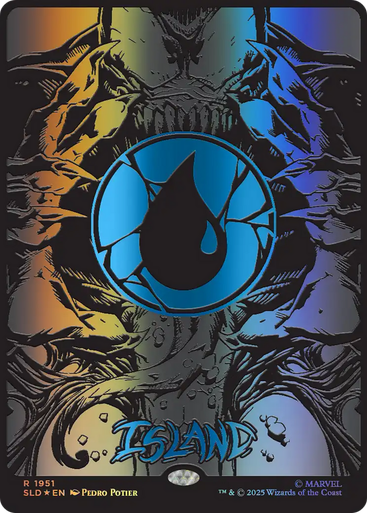 Island (Foil) (Secret Lair - Marvel's Spider-Man: Mana Symbiote) | Secret Lair Drops、Magic: The Gathering、kayou