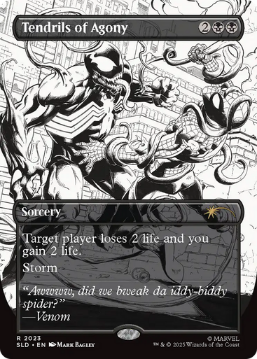 Tendrils of Agony (Foil) (Secret Lair - Marvel's Spider-Man: Venom Unleashed Inks) | Secret Lair Drops、Magic: The Gathering、kayou