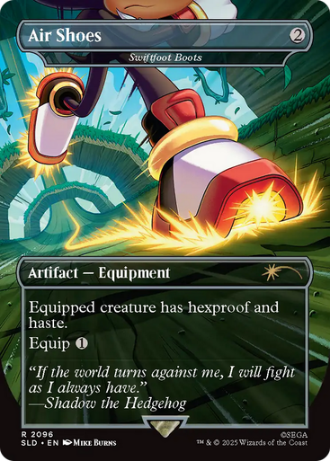 Swiftfoot Boots Air Shoes (Foil) (Secret Lair - Sonic: Turbo Gear) | Secret Lair Drops、Magic: The Gathering、kayou