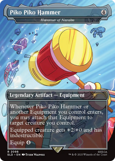 Hammer of Nazahn Piko Piko Hammer (Foil) (Secret Lair - Sonic: Turbo Gear) | Secret Lair Drops、Magic: The Gathering、kayou